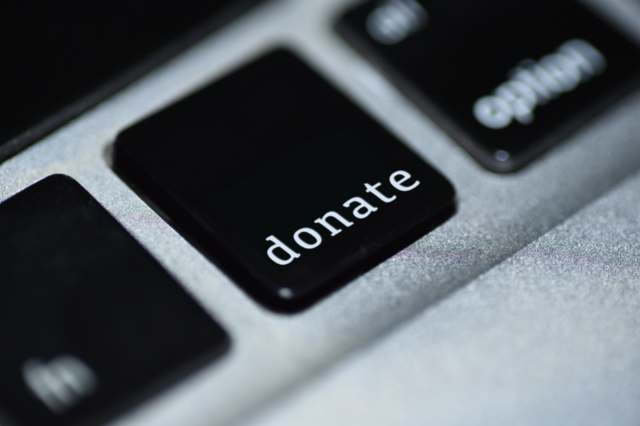 Image of donations button